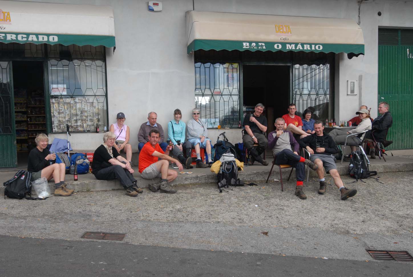 End of walk beers